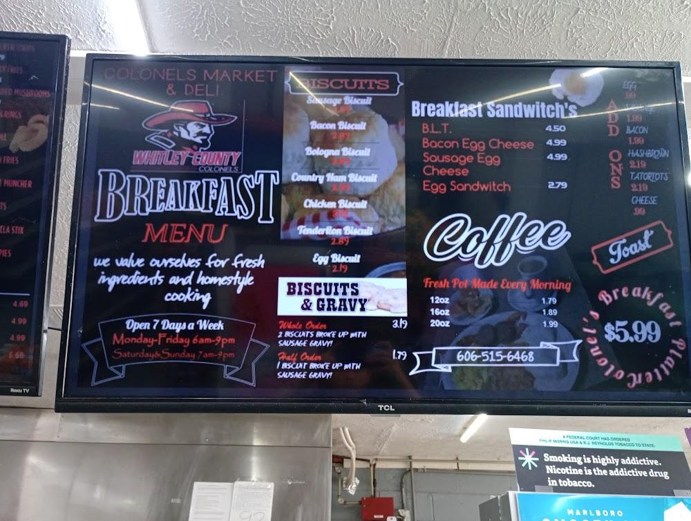 Colonels Market and Deli Menu image 3